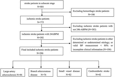 Twenty-four-hour ambulatory blood pressure variability and association with ischemic stroke subtypes in the subacute stage